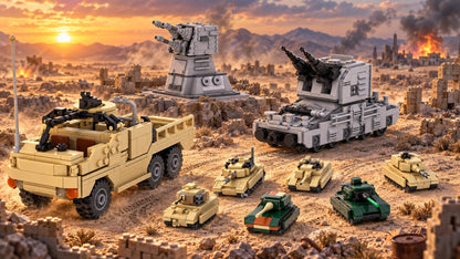 Military Tank & Troop Vehicle Build Kits - Brick BrosMOC