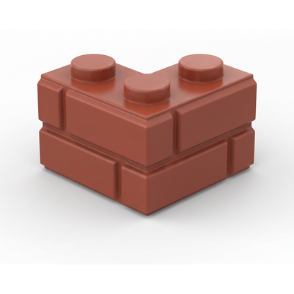 Masonry Style 2x2 Corner Brick, brown