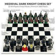 Knights Battle Chess Set - Blue vs Green Minifigure Armies
