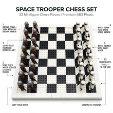 Galactic Trooper Battle Chess Set - Two Minifigure Armies with Buildable Board
