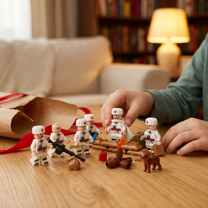 WW2 Soviet Winter Minifigures Set — 12 Soldiers