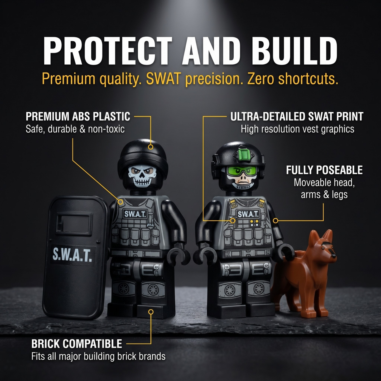 SWAT Police Mega Set — 20 Figures