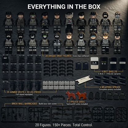 SWAT Police Mega Set — 20 Figures