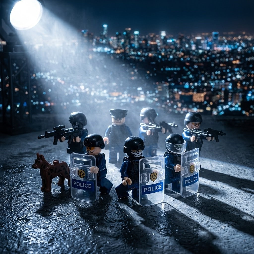 SWAT Police Squad 12-Figure Mega Set