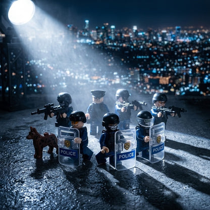 SWAT Police Squad 12-Figure Mega Set
