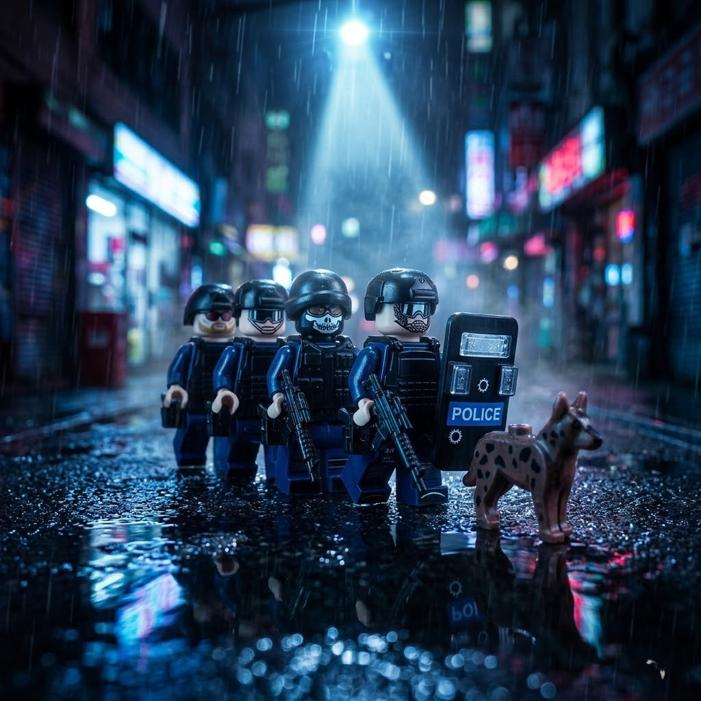 SWAT Police Squad 12-Figure Mega Set