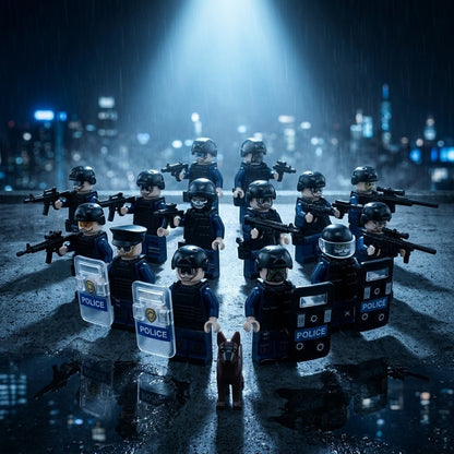 SWAT Police Squad 12-Figure Mega Set