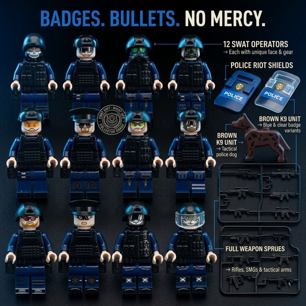 SWAT Police Squad 12-Figure Mega Set
