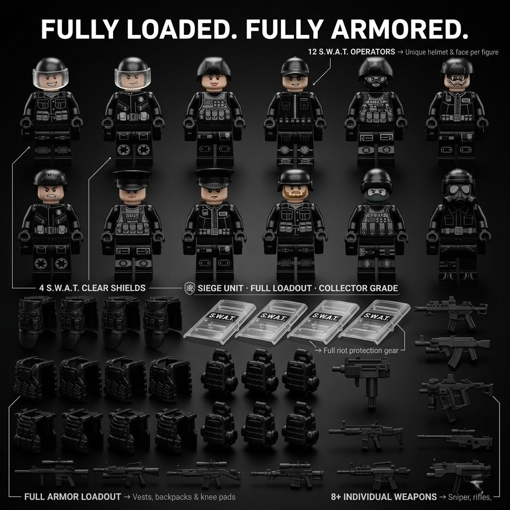 Black Panther SWAT 12-Figure Set