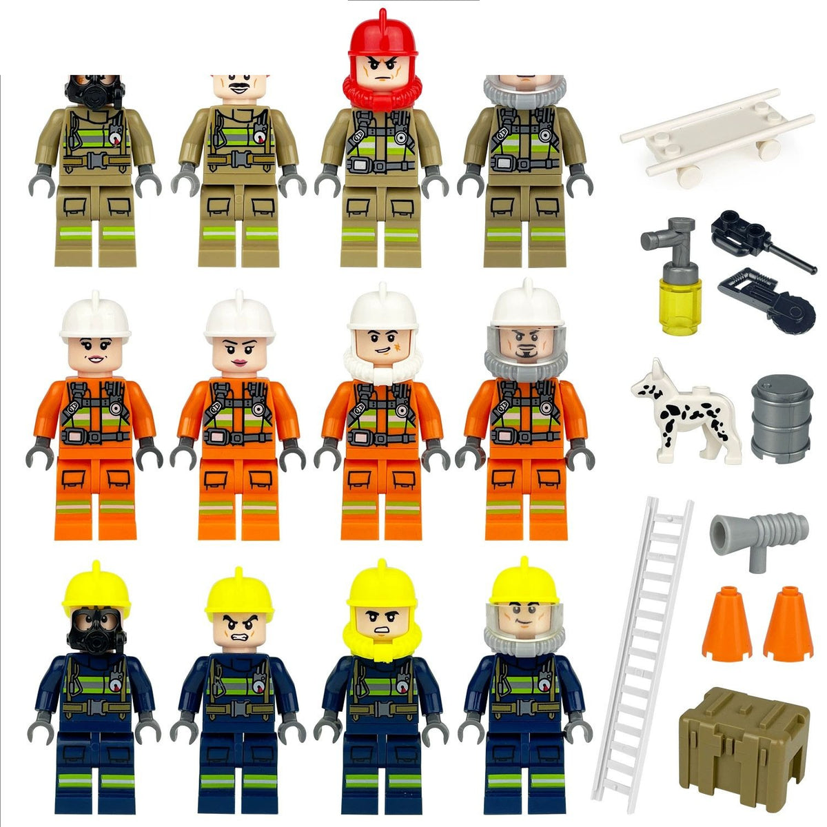 Firefighters 12 Figure Rescue Team Set