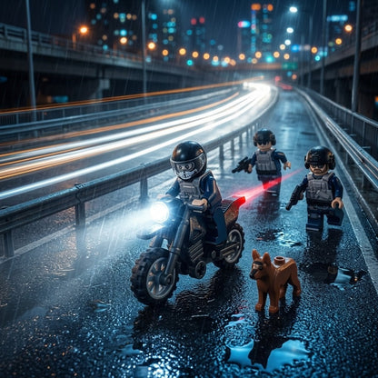 SWAT Squad 12-Figure Mega Set + Motorcycle