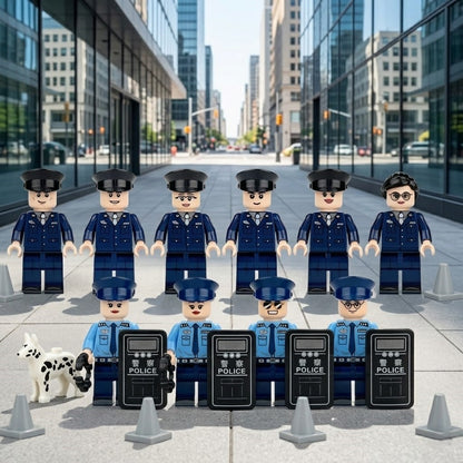 Police Officer 12-Figure Set