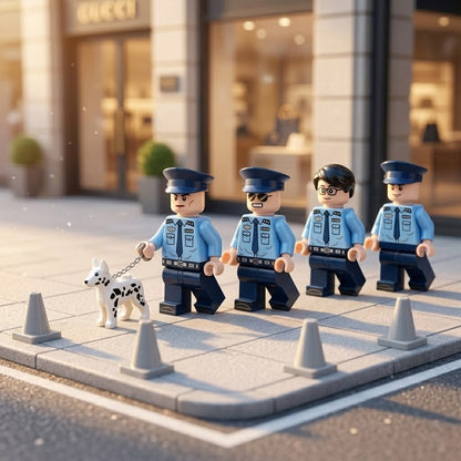 Police Officer 12-Figure Set