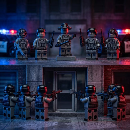 12 Grey POLICE Tactical Set