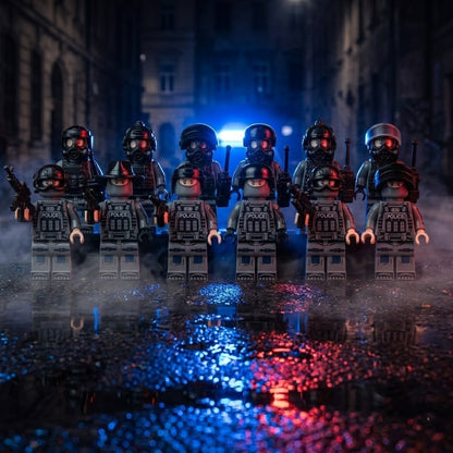 12 Grey POLICE Tactical Set