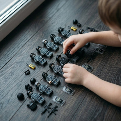 12 Grey POLICE Tactical Set