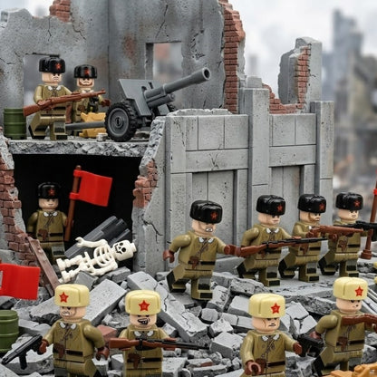 Soviet WWII Infantry Collectible Minifigure Collection