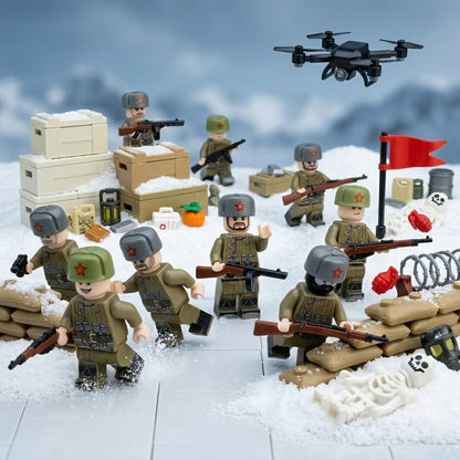 Soviet WWII Red Army Collectible Minifigure Collection