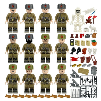 Soviet WWII Red Army Collectible Minifigure Collection