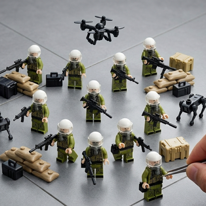 Hazmat Special Forces Minifigure Set