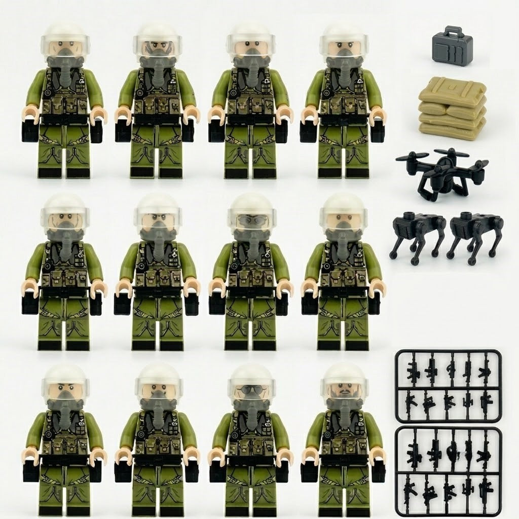 Hazmat Special Forces Minifigure Set