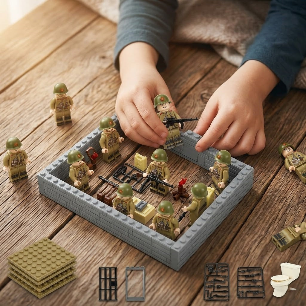 WWII Soviet Soldier Minifigures 12-Figure Historical Set