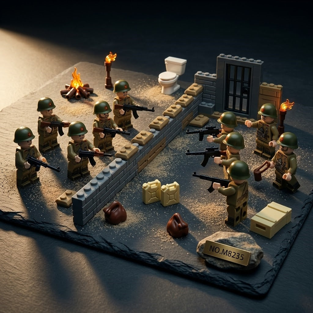WWII Soviet Soldier Minifigures 12-Figure Historical Set