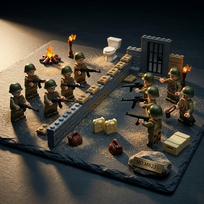 WWII Soviet Soldier Minifigures 12-Figure Historical Set