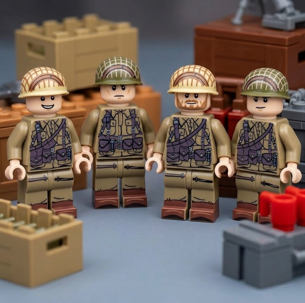 WWII Allied Infantry Collectible Minifigure Collection