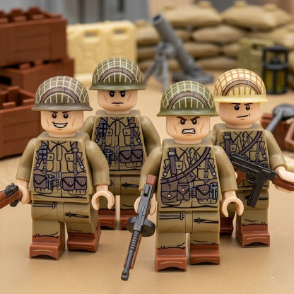 WWII Allied Infantry Collectible Minifigure Collection