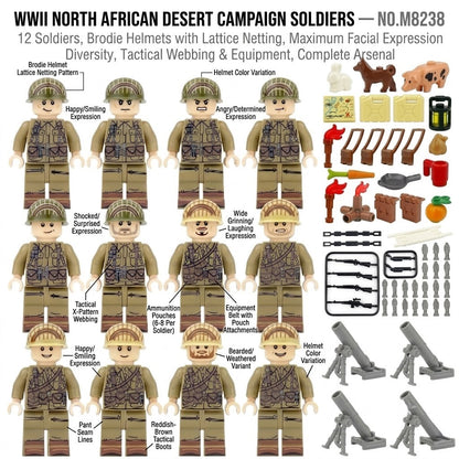 WWII Allied Infantry Collectible Minifigure Collection