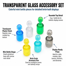 Transparent Mini Bottle Accessory Minifigure