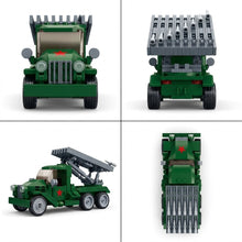 WWII Army Series Digital Camouflage Rocket Artillery Truck