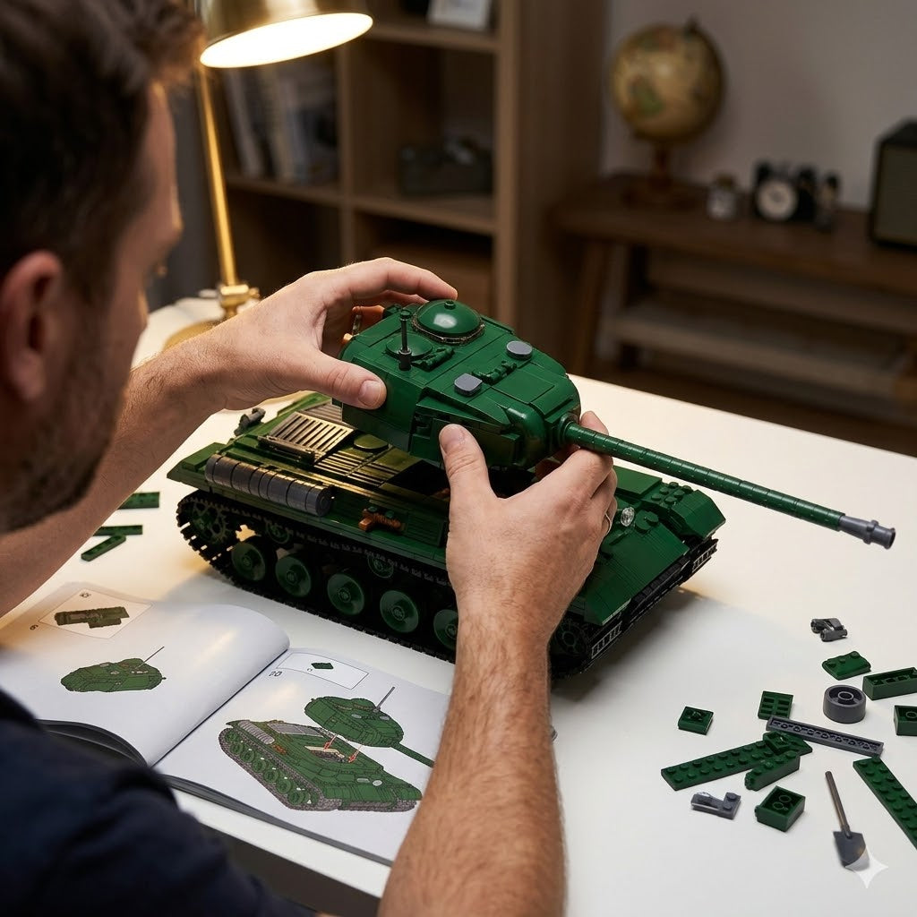 WWII Soviet Heavy Tank Building Brick Model