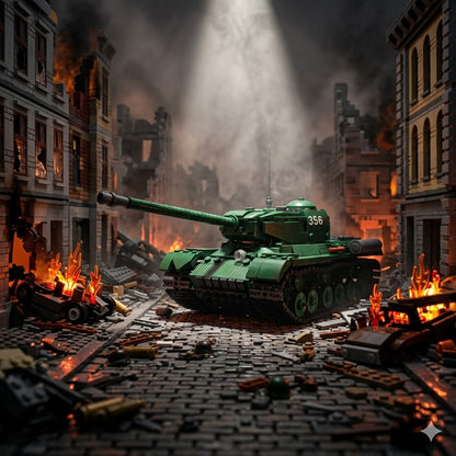 WWII Soviet Heavy Tank Building Brick Model