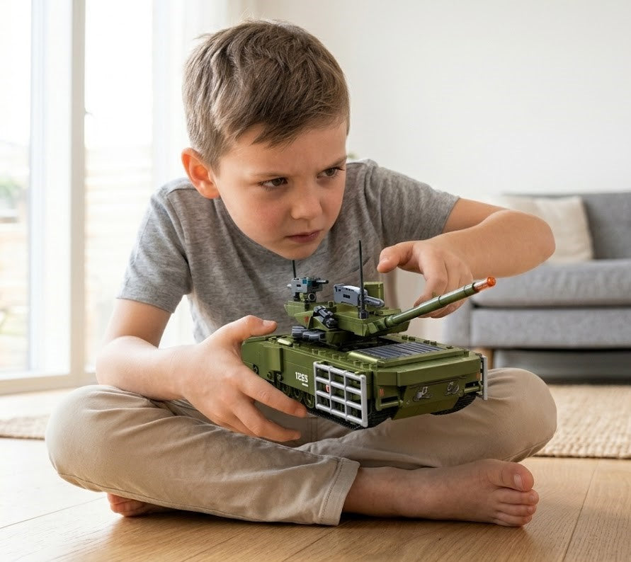 Modern Main Battle Tank Building Brick Model