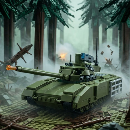 Modern Main Battle Tank Building Brick Model