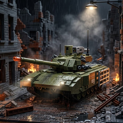 Modern Main Battle Tank Building Brick Model