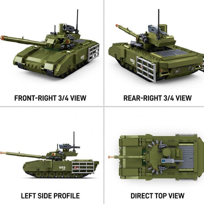 Modern Main Battle Tank Building Brick Model