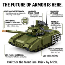 Modern Main Battle Tank Building Brick Model