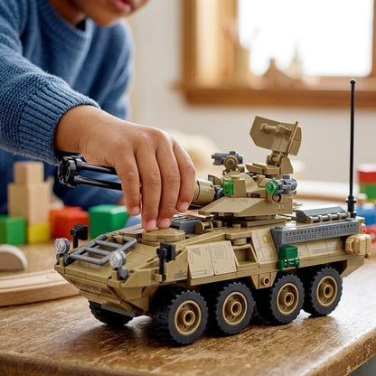 Premium Desert Air-Defense Building Brick Vehicle Set