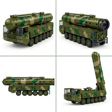Camouflage Missile Carrier Truck Building Brick Model