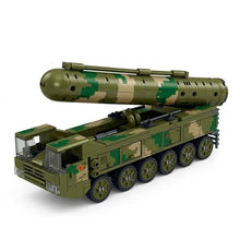 Camouflage Missile Carrier Truck Building Brick Model