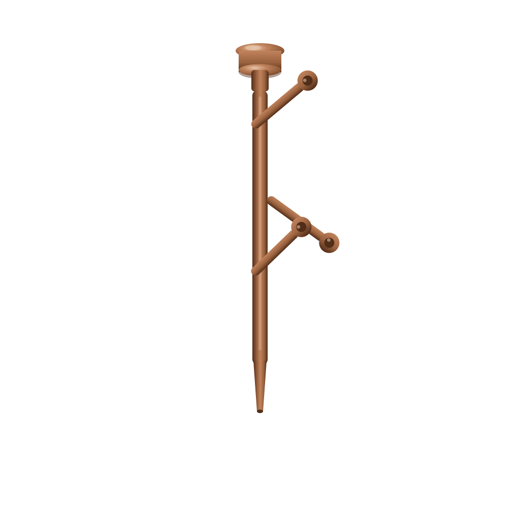 Minifigure Plant Stem Accessory - Brown studio