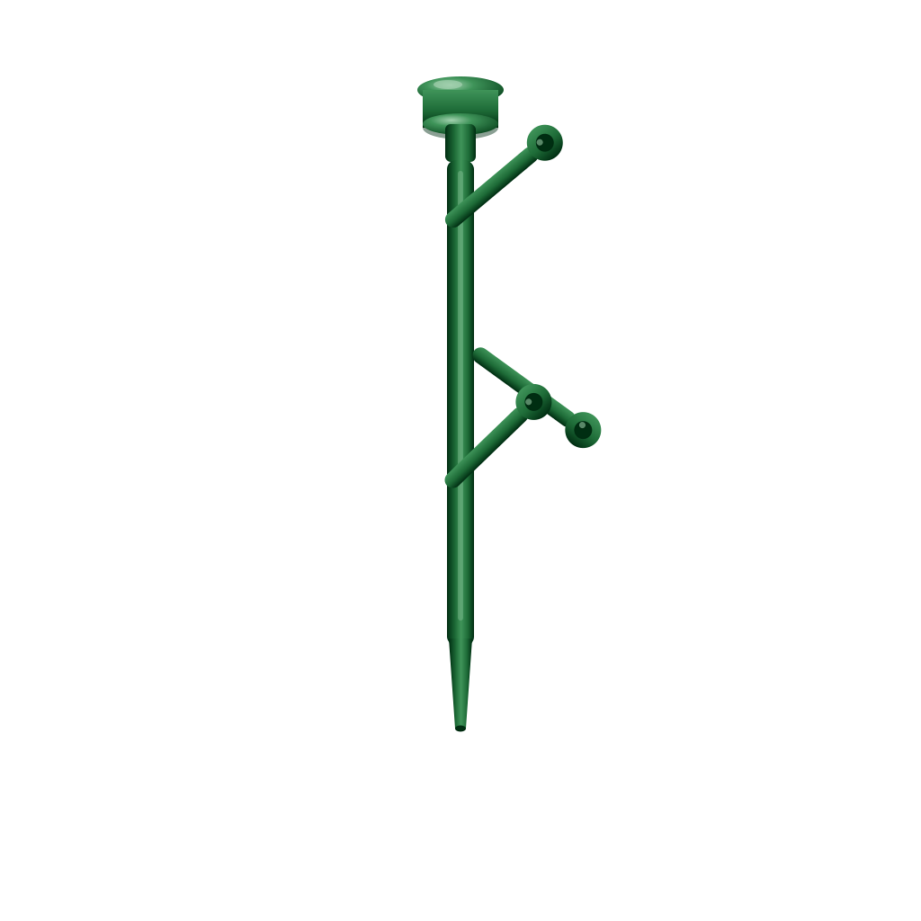 Minifigure Plant Stem Accessory - Dark Green studio