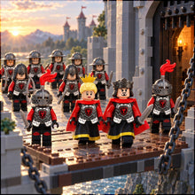 Red Dragon Knights Minifigure Set with King and Queen - Brick BrosMinifigure