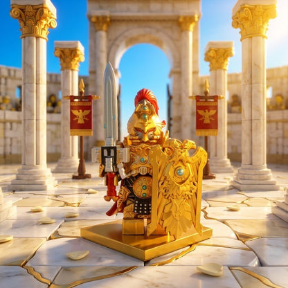 Imperial Sentinel in Ornate Gold Armor Minifigure - Brick BrosKnights