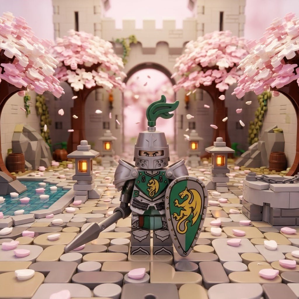 Feathered Helm Dragon Knight Minifigure - Brick BrosKnights
