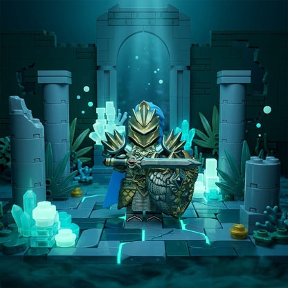 Winged Gold-Armored Lancelot with Ornate Sword and Shield Collection - Brick BrosKnights
