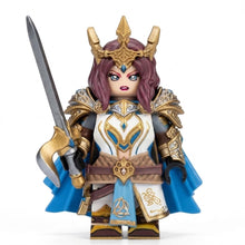 Crowned Queen Warrior with Sword and Cape
